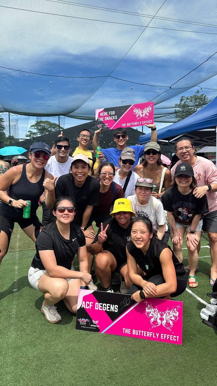 ACF Degens team at The Butterfly Effect outdoor fitness event in Singapore