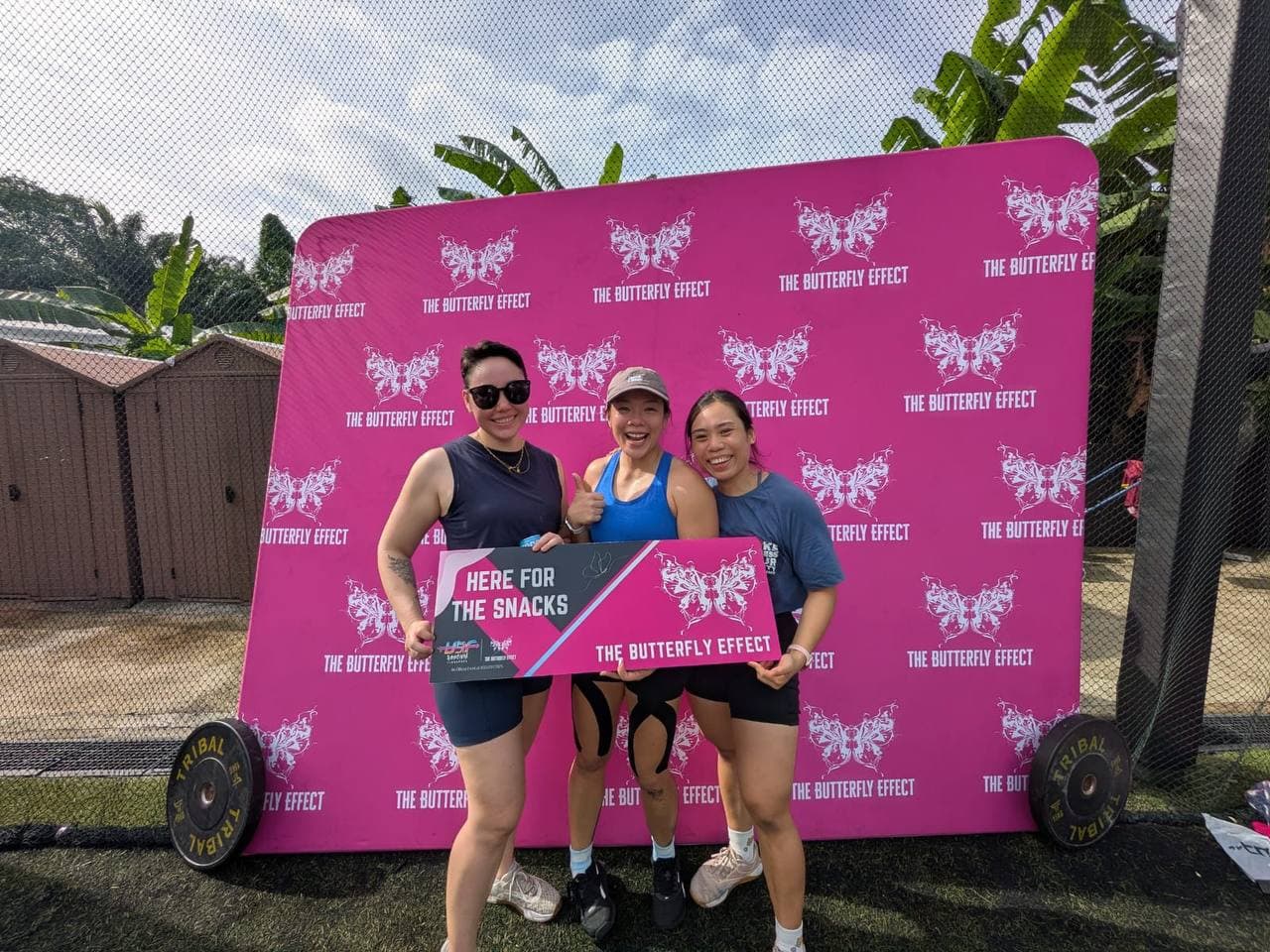 Team at The Butterfly Effect fitness event in Singapore