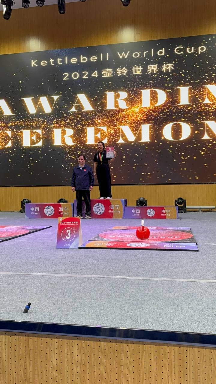 IUKL Kettlebell World Cup 2024 China award ceremony